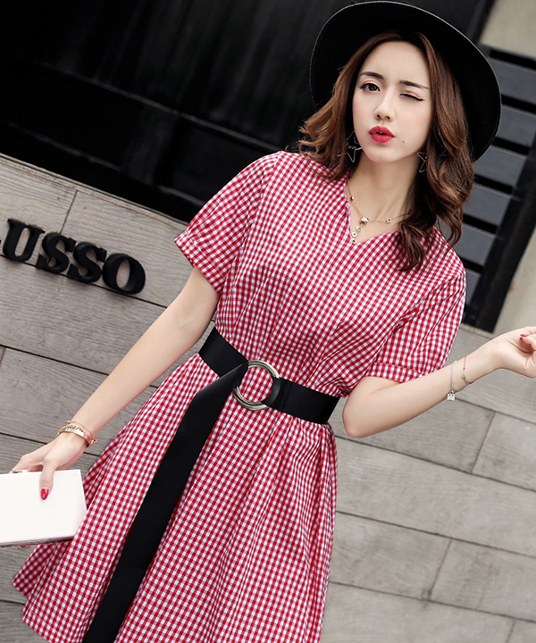 Đầm sọc Vinabrands D6068VN-VN275