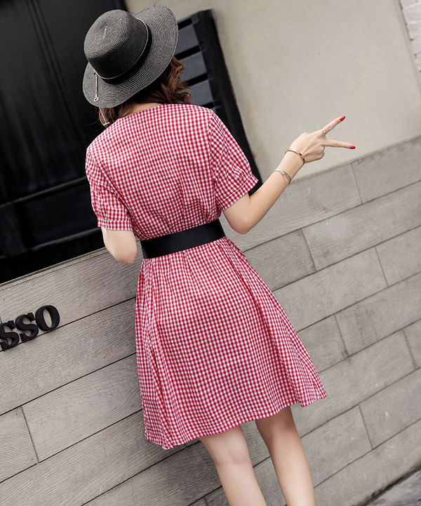 Đầm sọc Vinabrands D6068VN-VN275