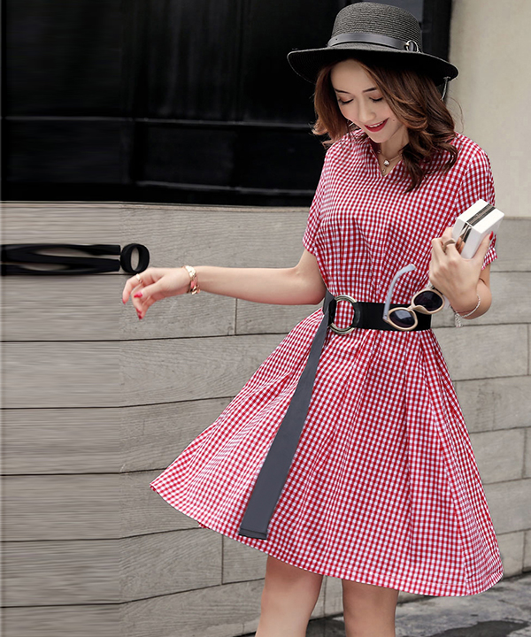 Đầm sọc Vinabrands D6068VN-VN275