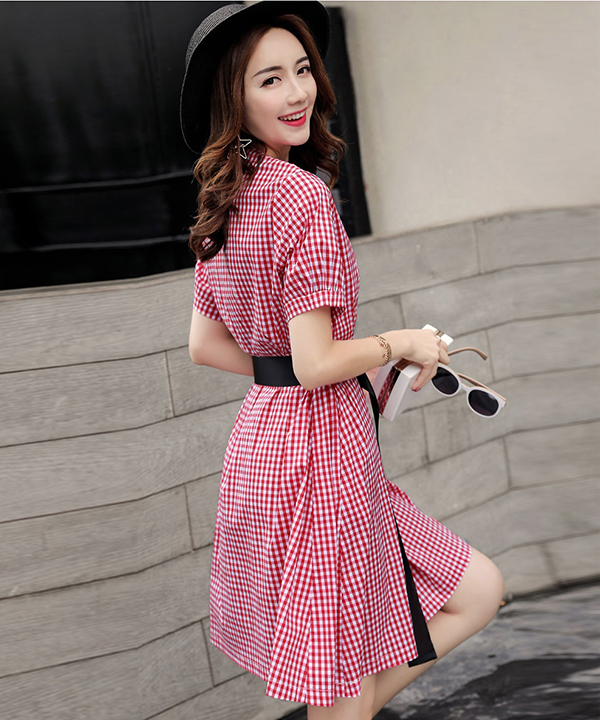 Đầm sọc Vinabrands D6068VN-VN275