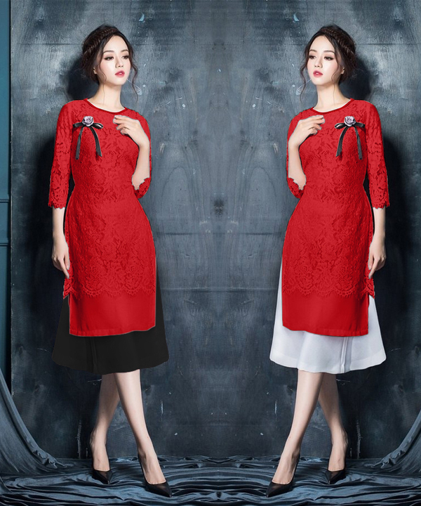 Áo Dài Cách Tân Vinabrands AD2128VN-AD312